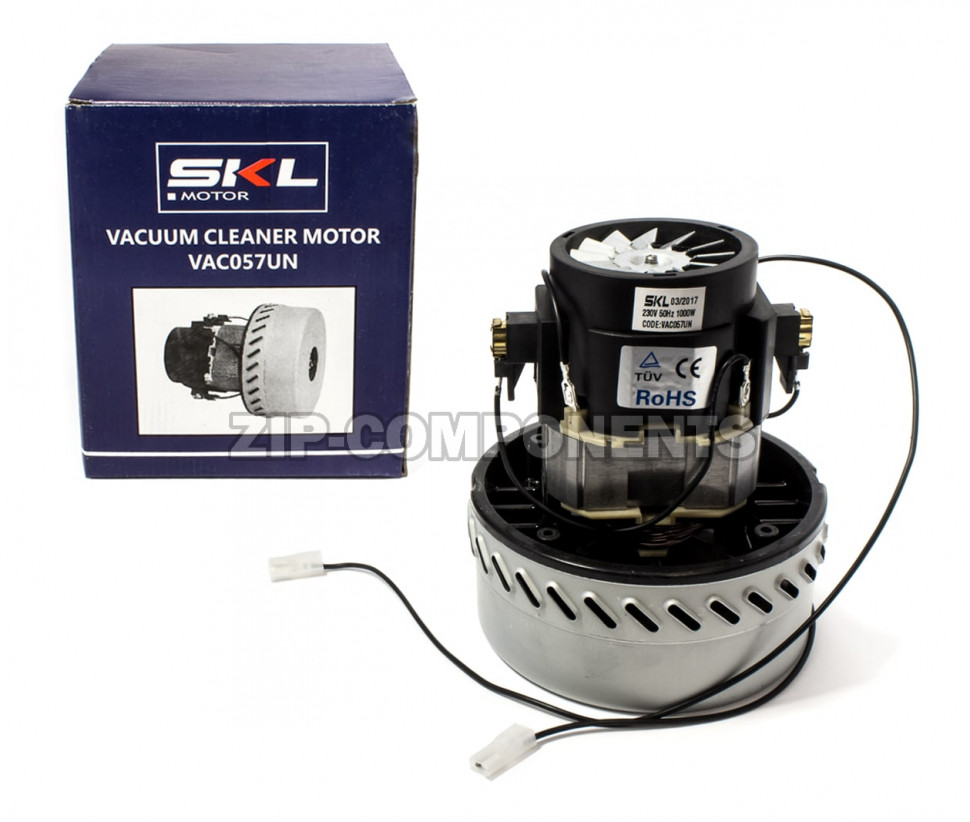 Мотор пылесоса моющий 1000W, H-170, D-143